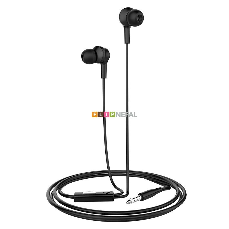 Hoco M50 Daintiness Universal Earphone with Mic ( Black )