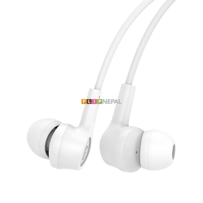 Hoco M50 Daintiness Universal Earphone with Mic ( White  )