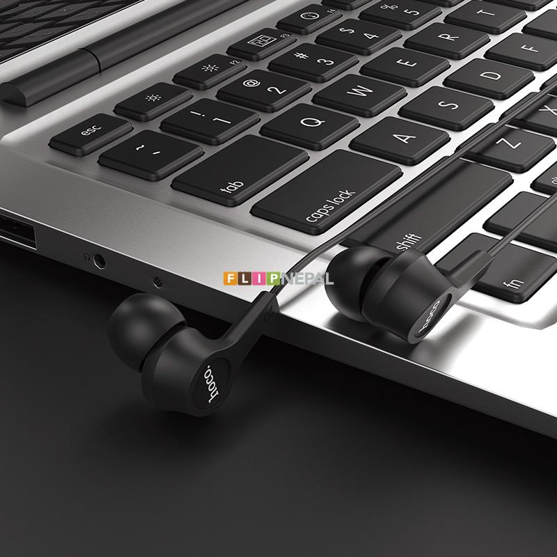 Hoco M50 Daintiness Universal Earphone with Mic ( Black )