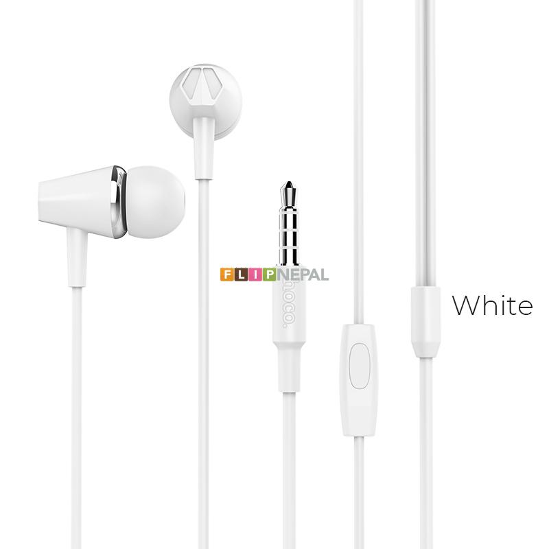 Hoco M34 Honor Universal Earphones With Mic ( White )