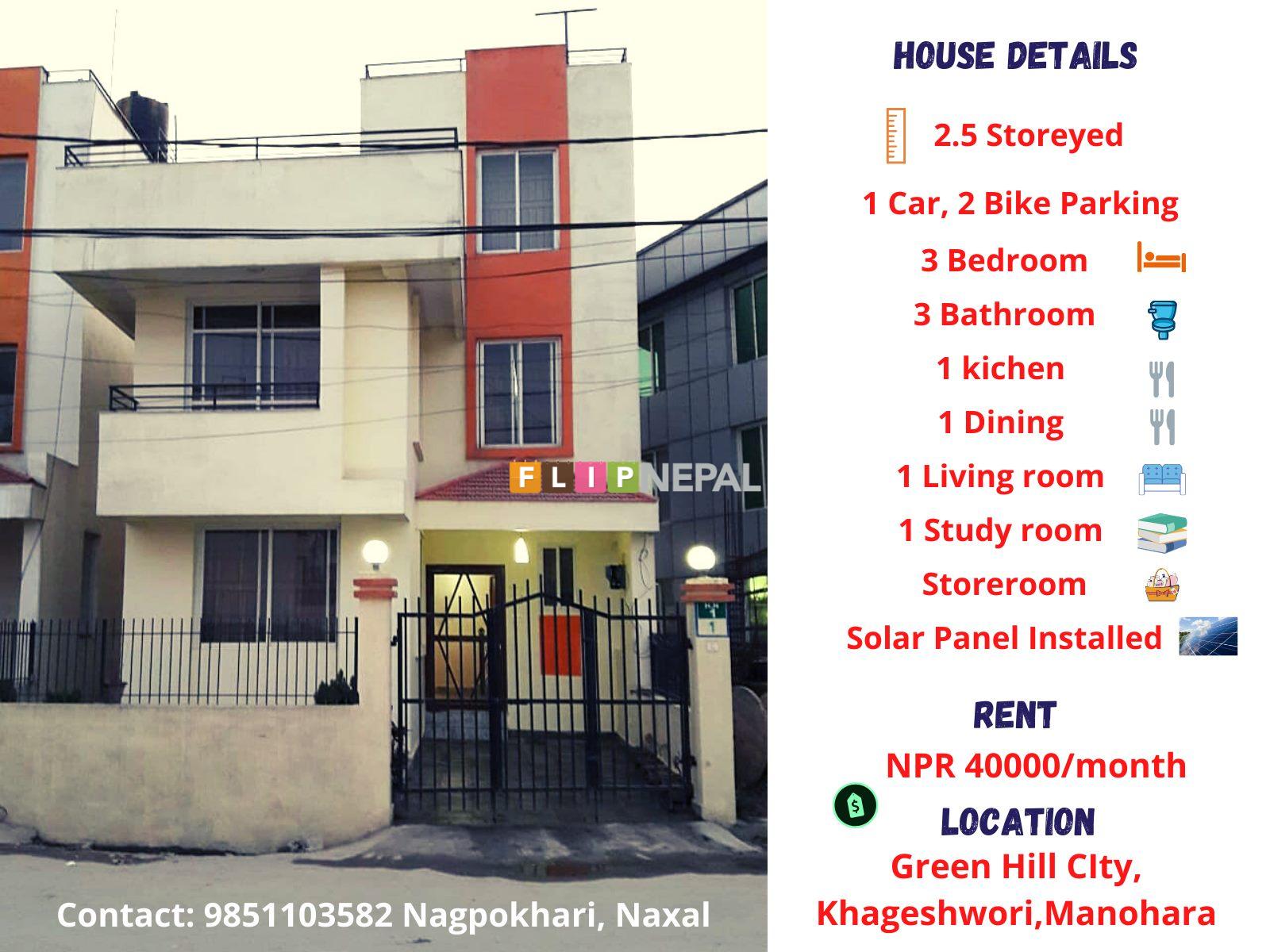 House for rent at Kageshwori
