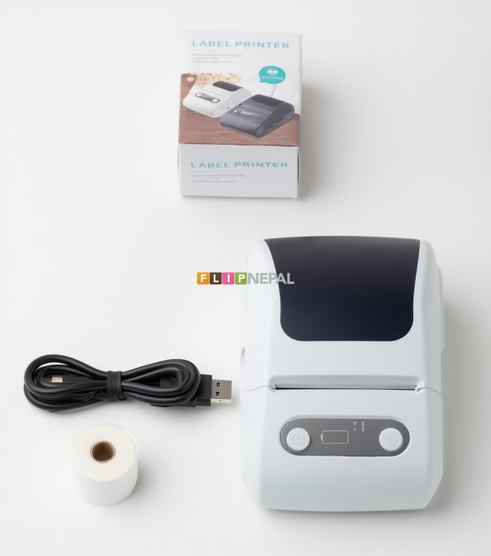 MRP Label Printer in Nepal | Mini Thermal Label Printer for MRP Stickers | Wireless Inkless Printer