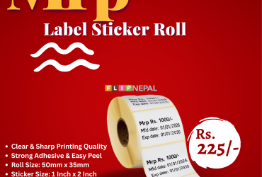 MRP Label Thermal Sticker Roll – For Mini Thermal Printer